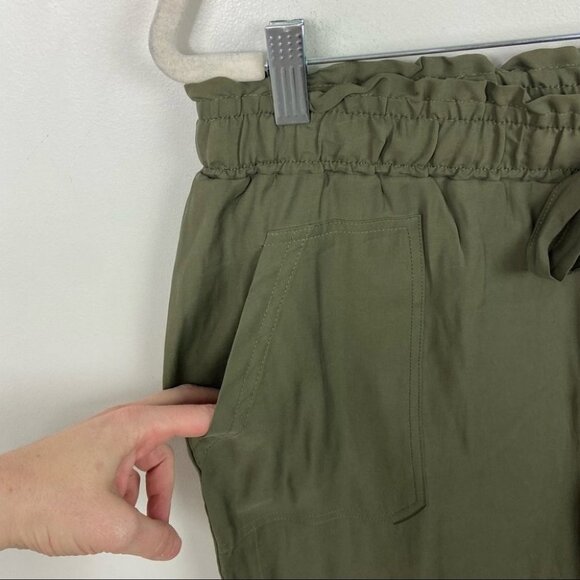 NWT Rickis Tie Waist Tapered Pant Green Size Large New With Tags Utility Trouser - Picture 6 of 16
